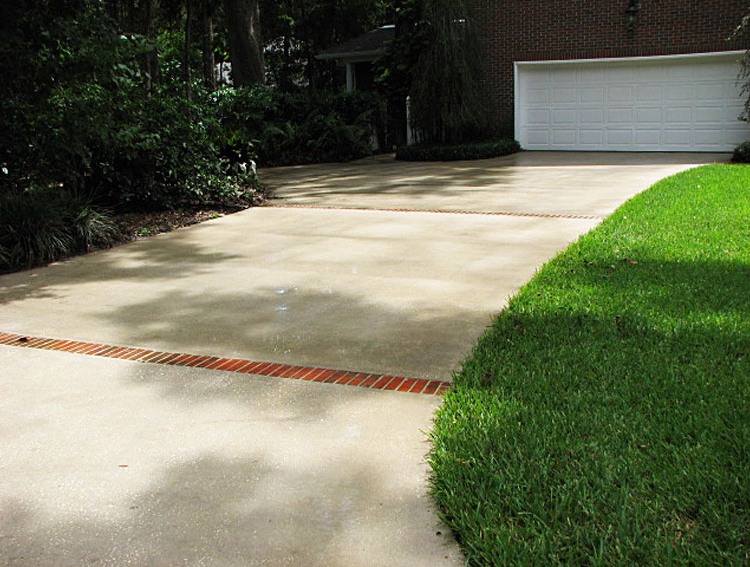 Concrete Driveway Wash, After